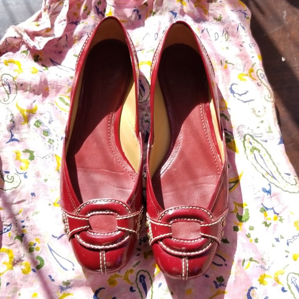 Cole Haan red flats
